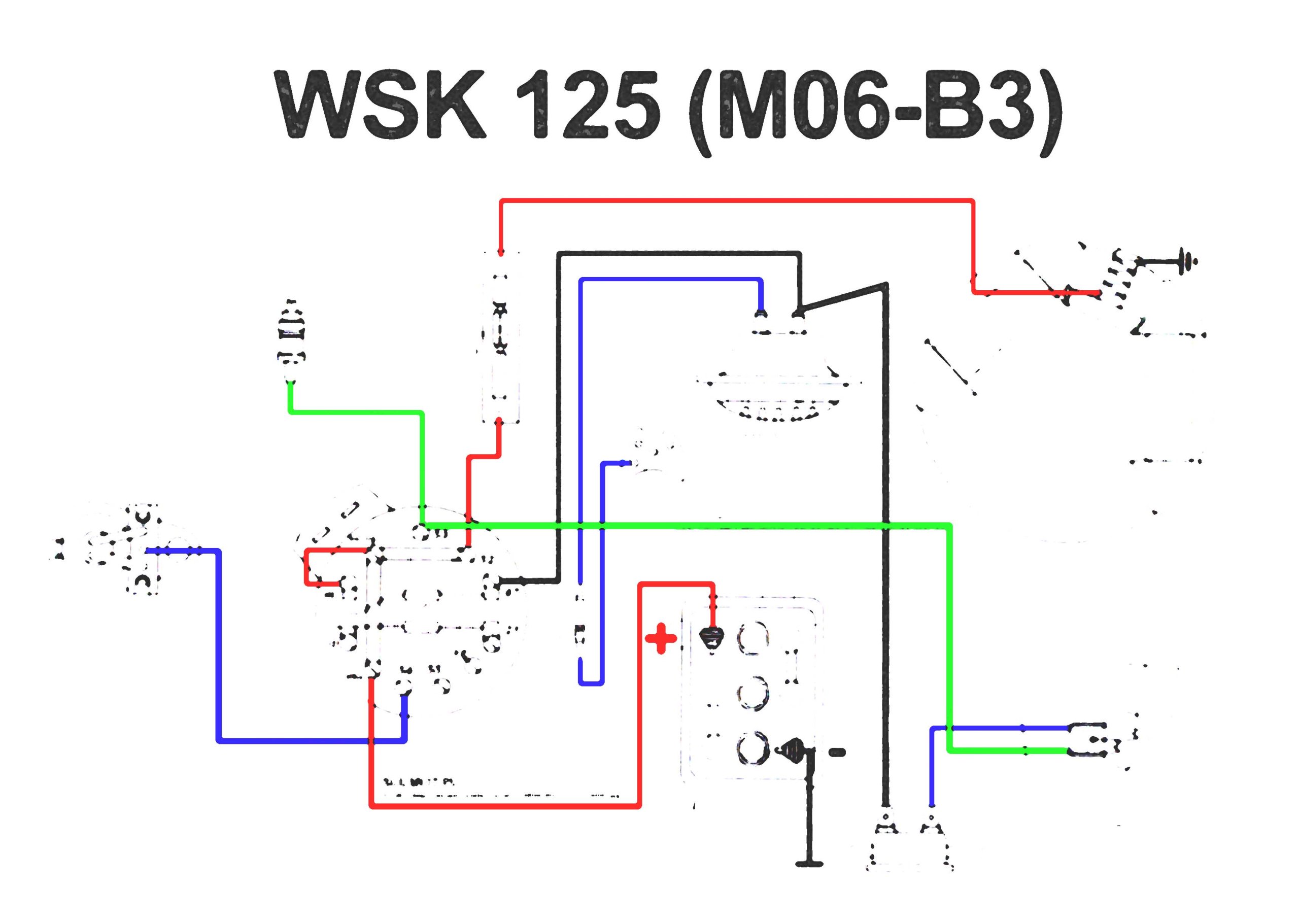 Schemat instalacji elektrycznej WSK 125 M06 B3 6794170859