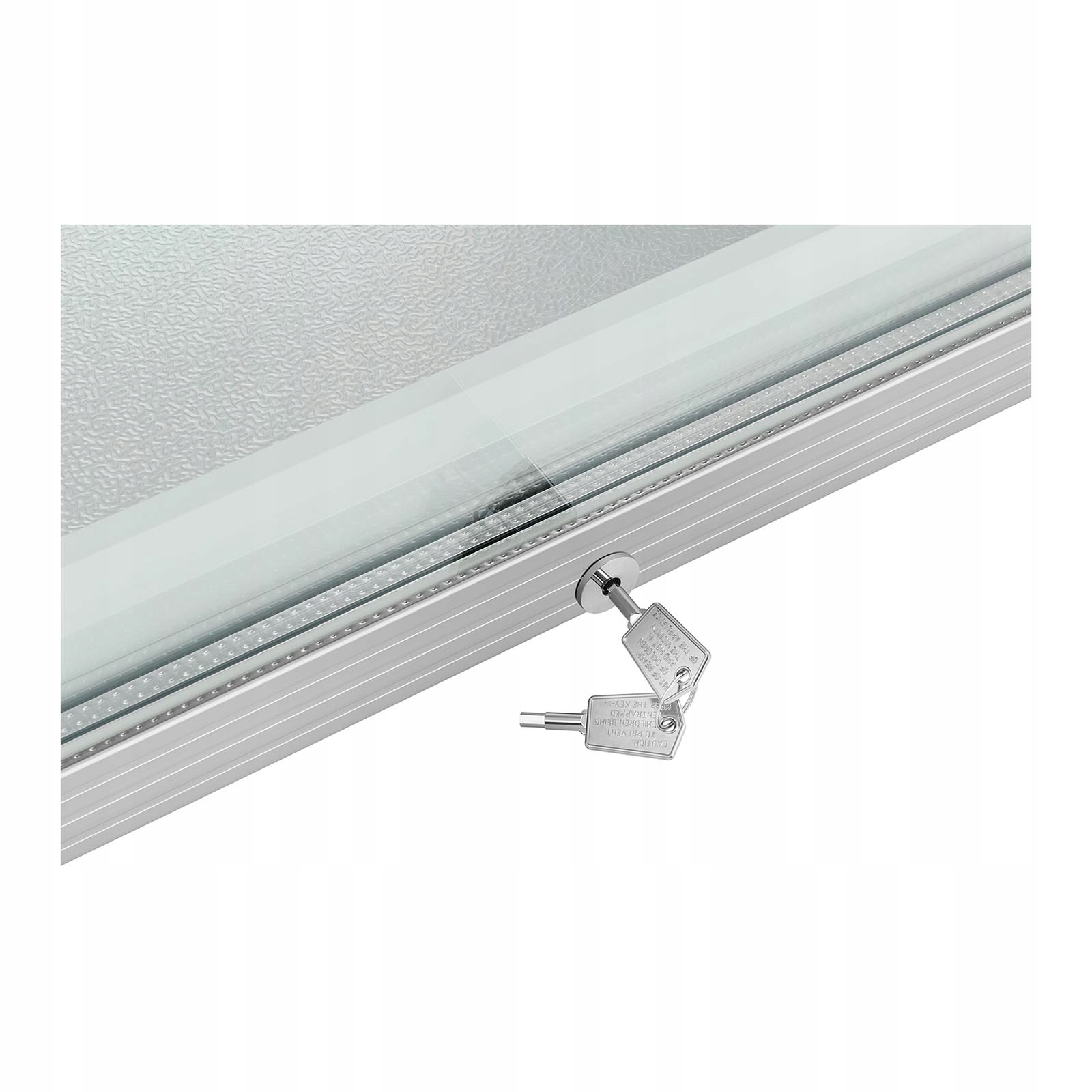 ZAMRAŻARKA 88L Z PRZESZKLONYMI DRZWIAMI ZAMEK Model RCFZ-W88L