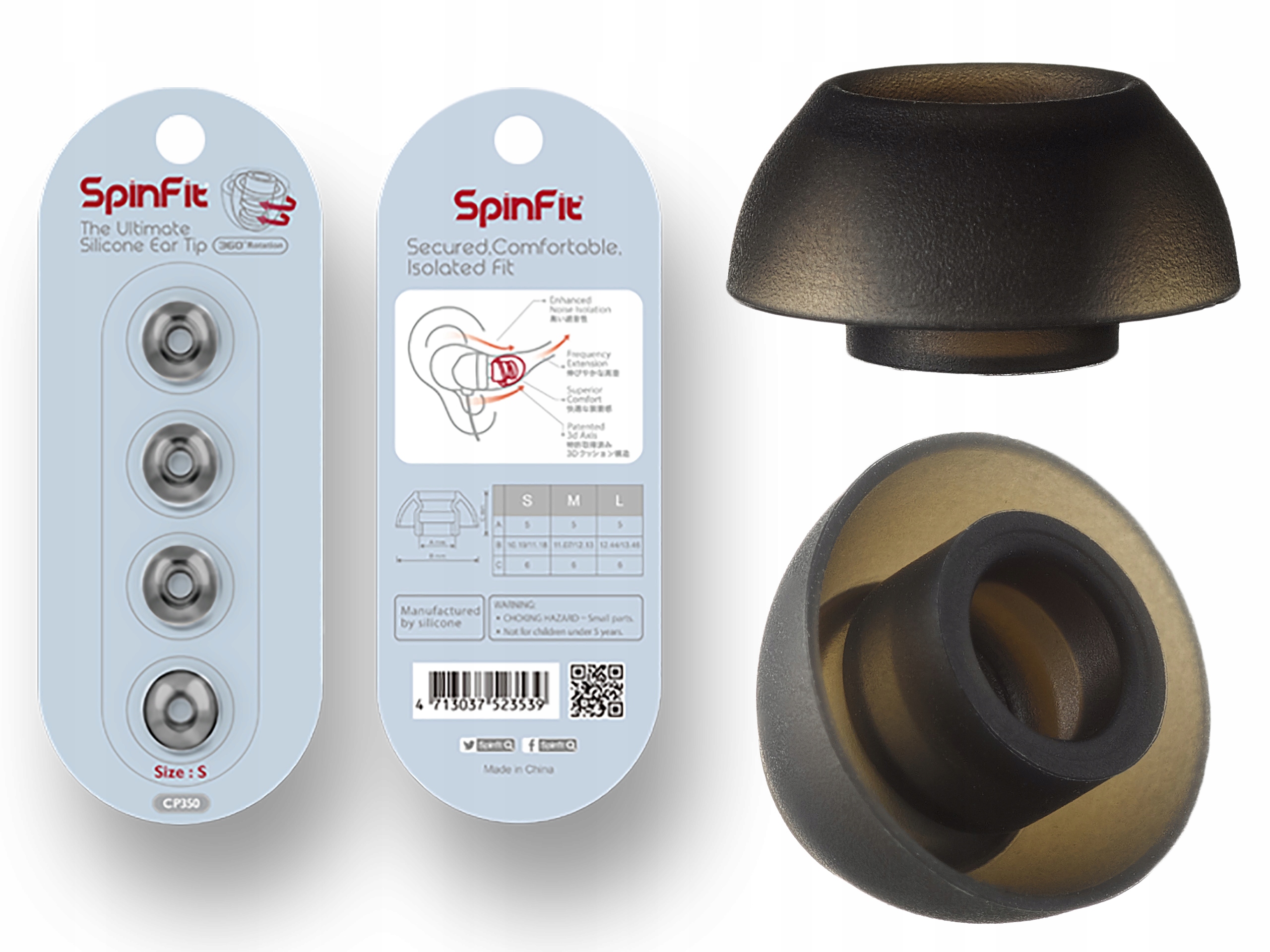 

SpinFit CP350-S Profesjonalne Nakładki - 2 Pary !