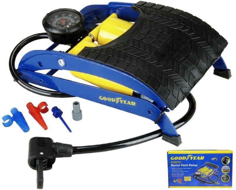

Goodyear Pompka nożna samochodowa dwutłokowa