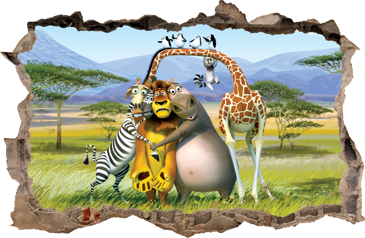

Naklejki Na Ścianę Dziura Madagaskar 15 100x65 cm