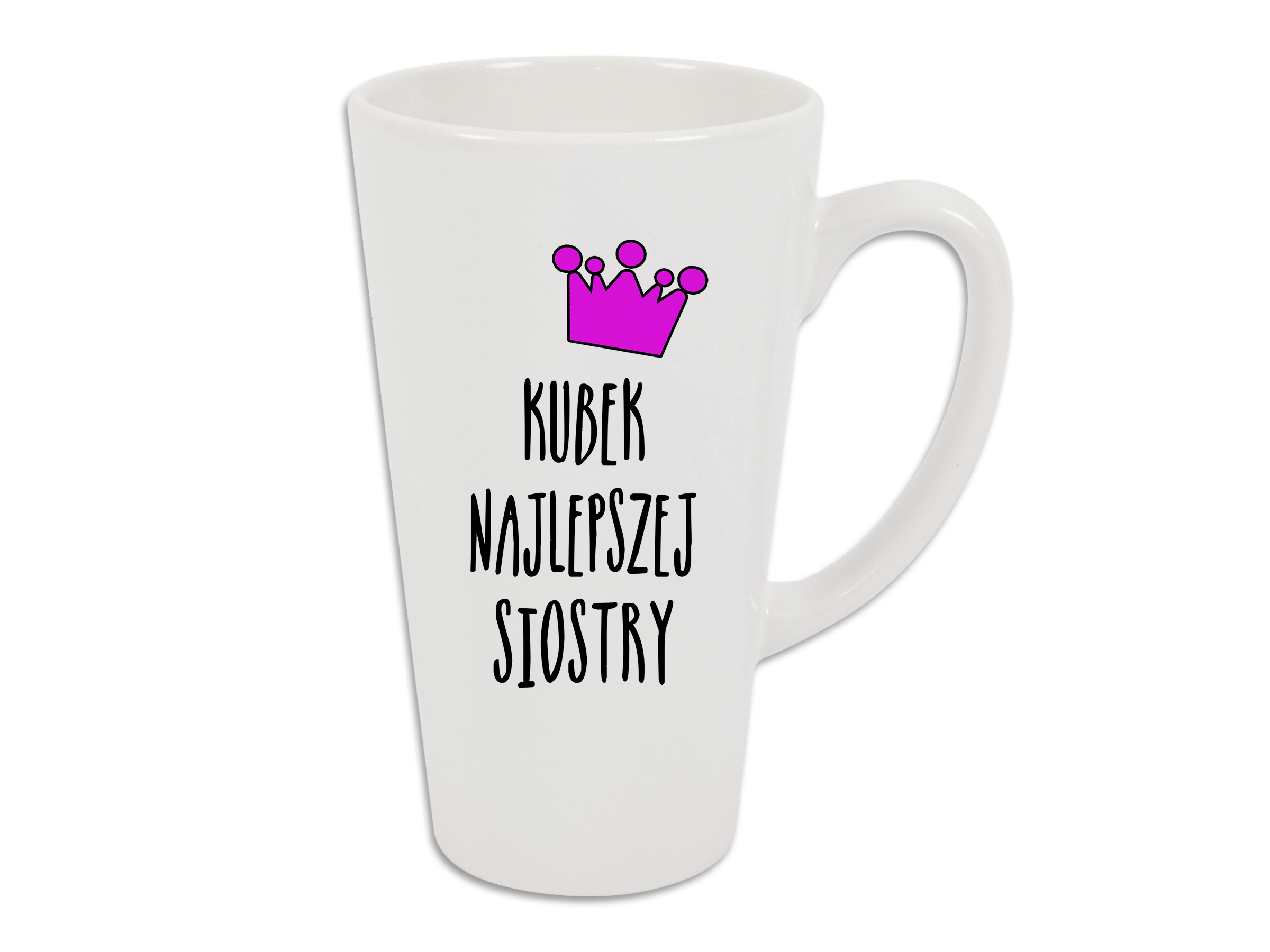 

Kubek Latte Z Nadrukiem Dla Siostry Duży 450ml