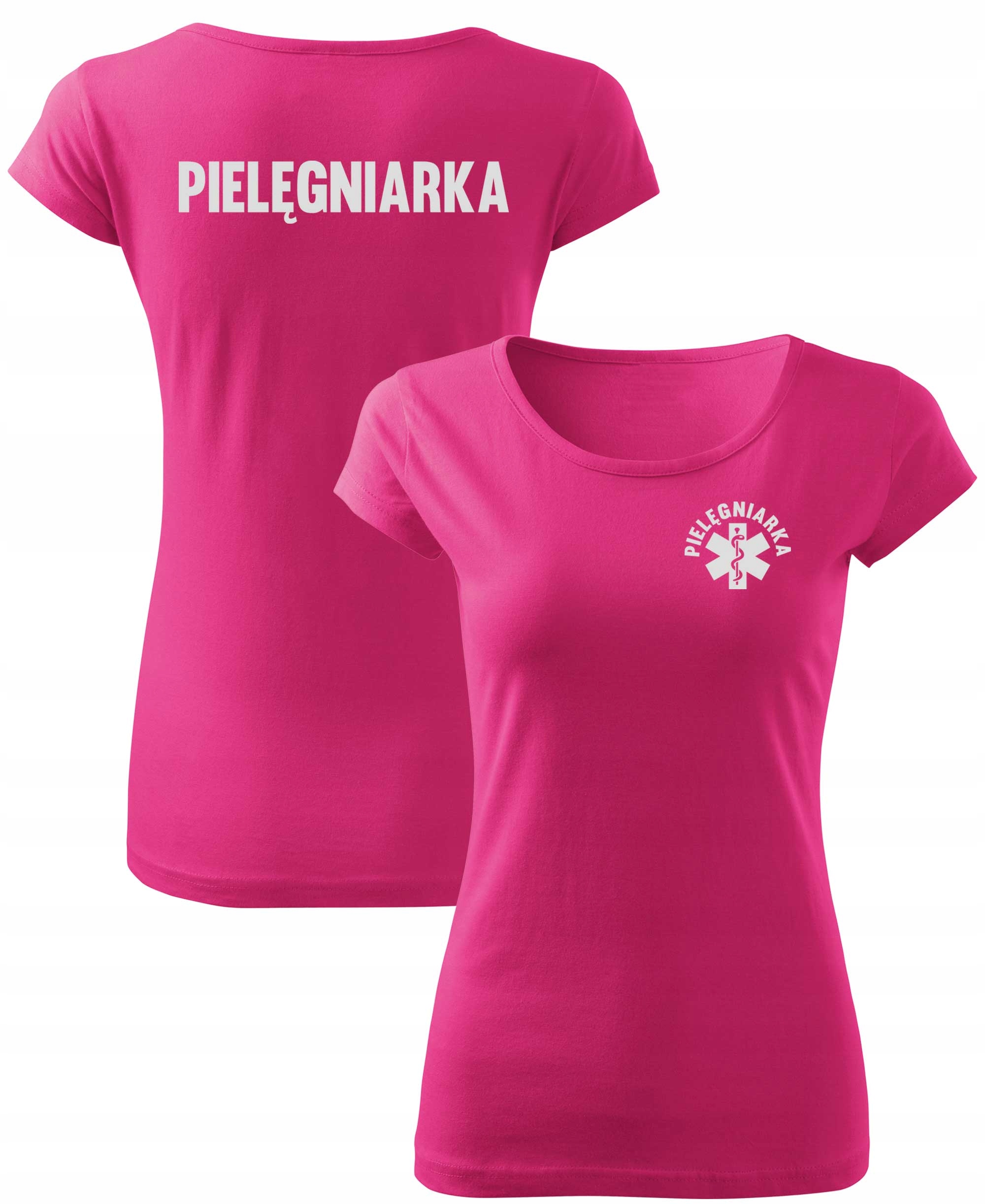 DAMSKA PODKOSZULKA NADRUK PIELĘGNIARKA ODBLASKOWA Marka inna