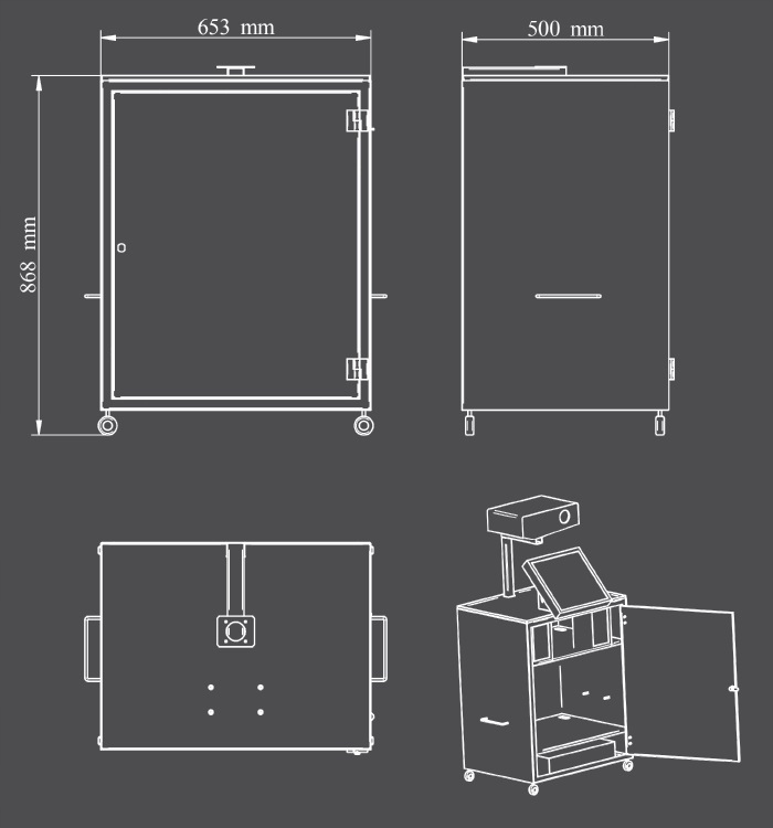 Stand Stojak Stolik AV Projektor Rzutnik Laptopa Marka inna