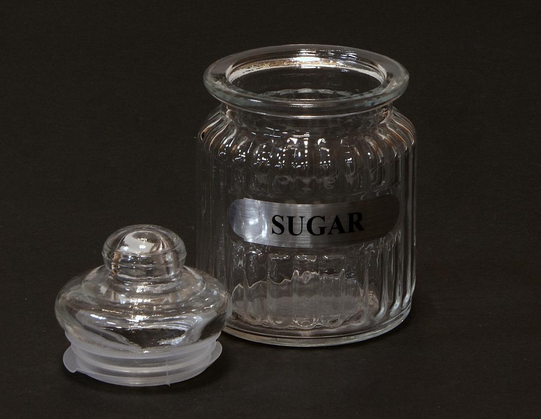 Słoik pojemnik na cukier szklany SUGAR shabby chic Marka Dekor-Pap