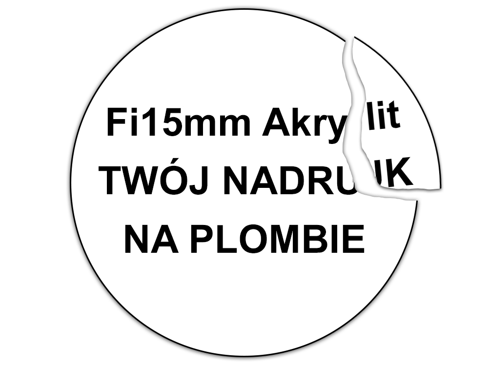 STICKERY PLOMBY KRUSZĄCE AKRYLIT FI 15MM 500SZT