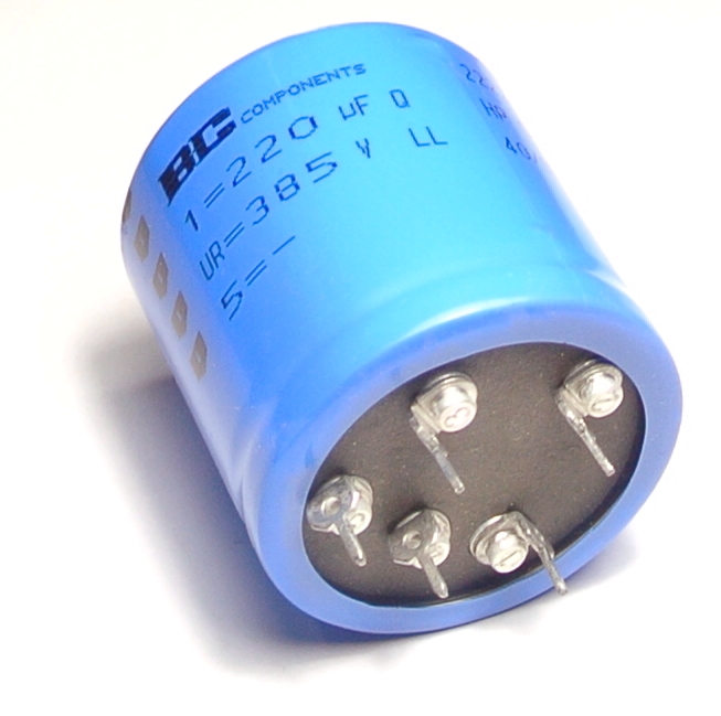 

220uF 385V Low Esr Long Life Bc Components 40x40mm