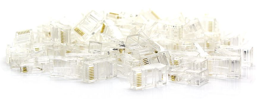 Wtyki Złącza Końcówki RJ45 8P8C 5E RJ 45 - 100szt.