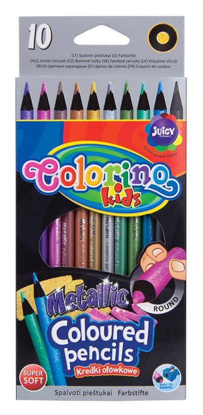 

Colorino Kredki Ołówkowe Metaliczne 10 Kol