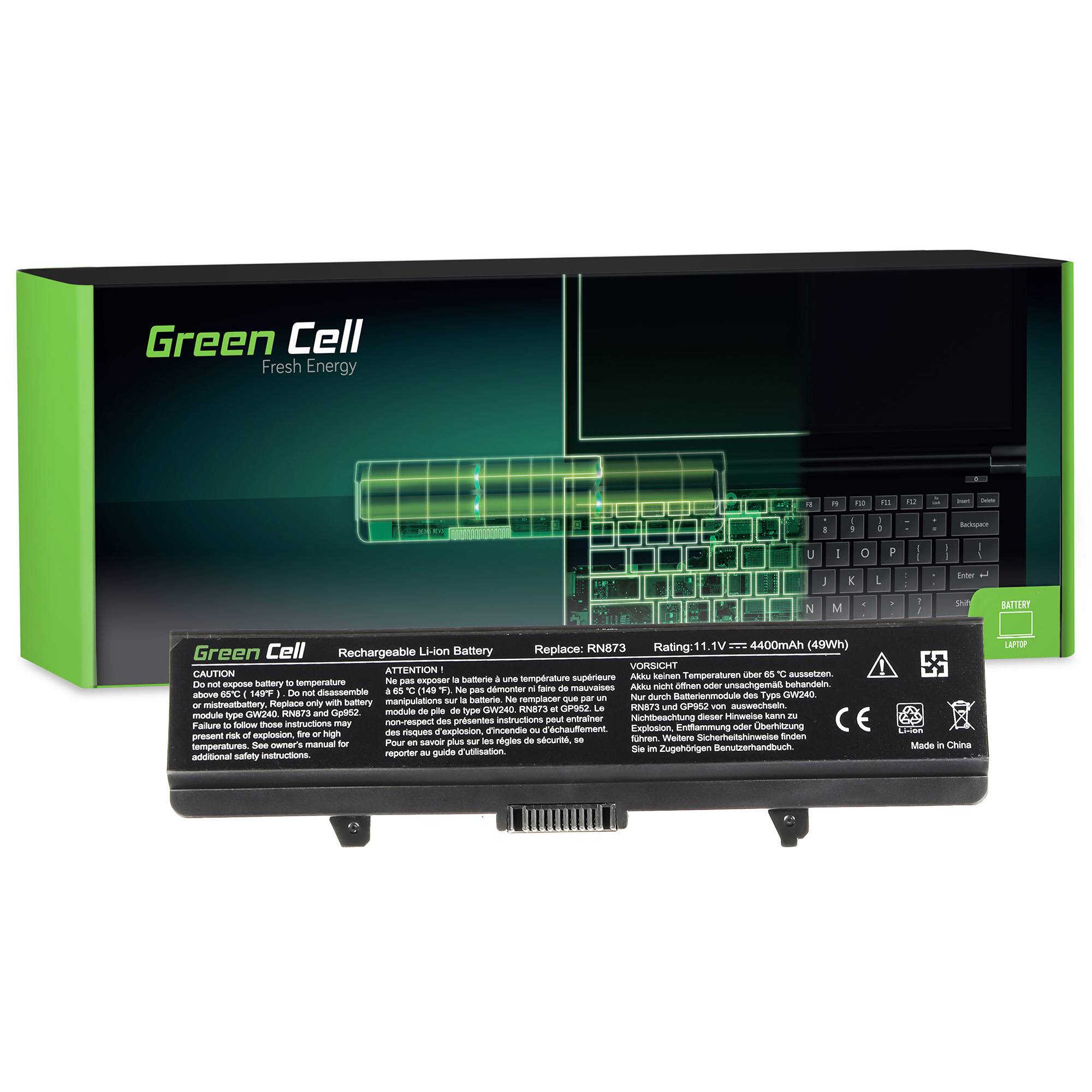 

Bateria GW240 RN873 do Laptopa Dell 1525 1526 1545