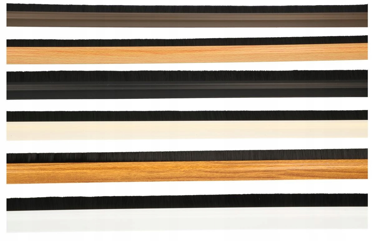 LISTWA DRZWIOWA USZCZELKA SZCZOTKA DO DRZWI BRĄZ Długość (cm) 100 cm