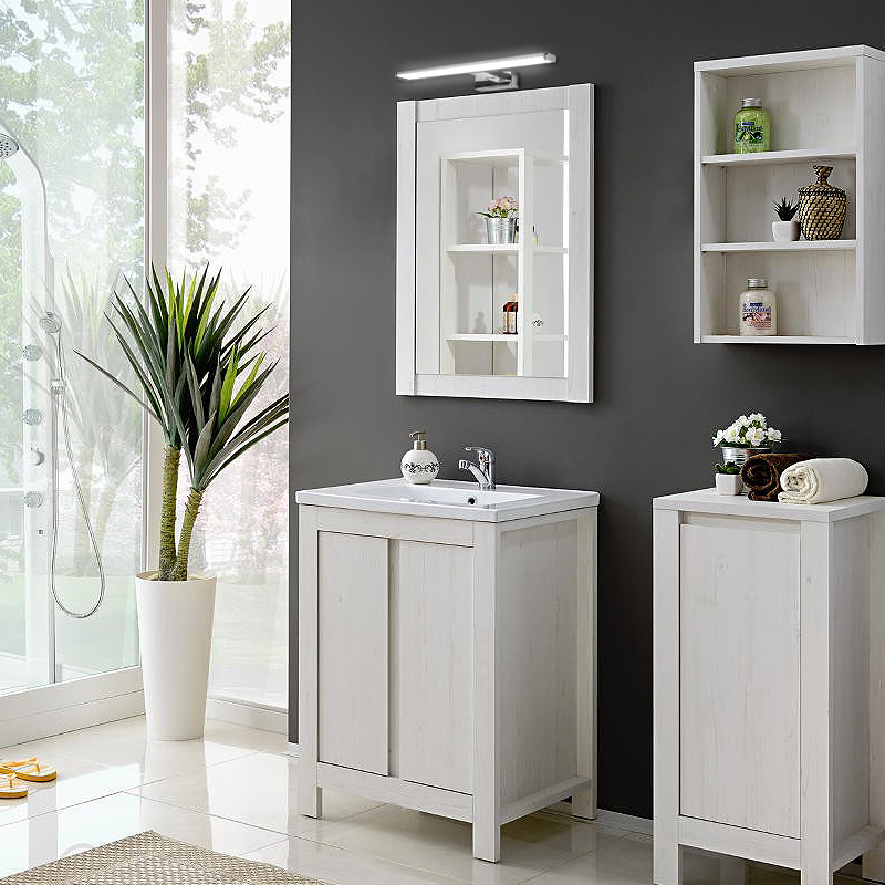 KINKIET 3w1 LED LAMPA ŁAZIENKOWA NA SZAFKĘ LUSTRO ŚCIANA Rodzaj gwintu zintegrowane źródło LED