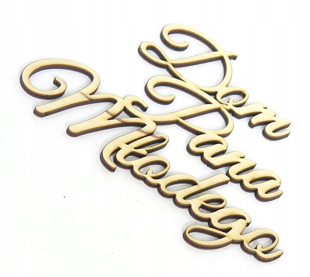 OZDOBA DEKOR NAPIS DECOUPAGE Dom Pana Młodego KV36 Kod producenta KV35