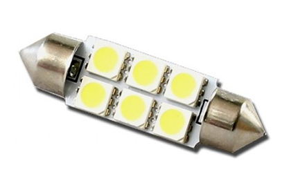 

Żarówka samochodowa Led C5W 31mm 6 x 5050 12V