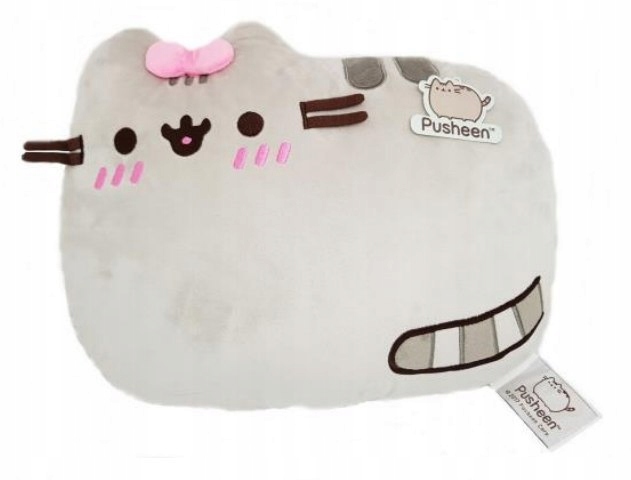 Zabawka Maskotka Poduszka Kot Pusheen Z Kokardką 7520058668