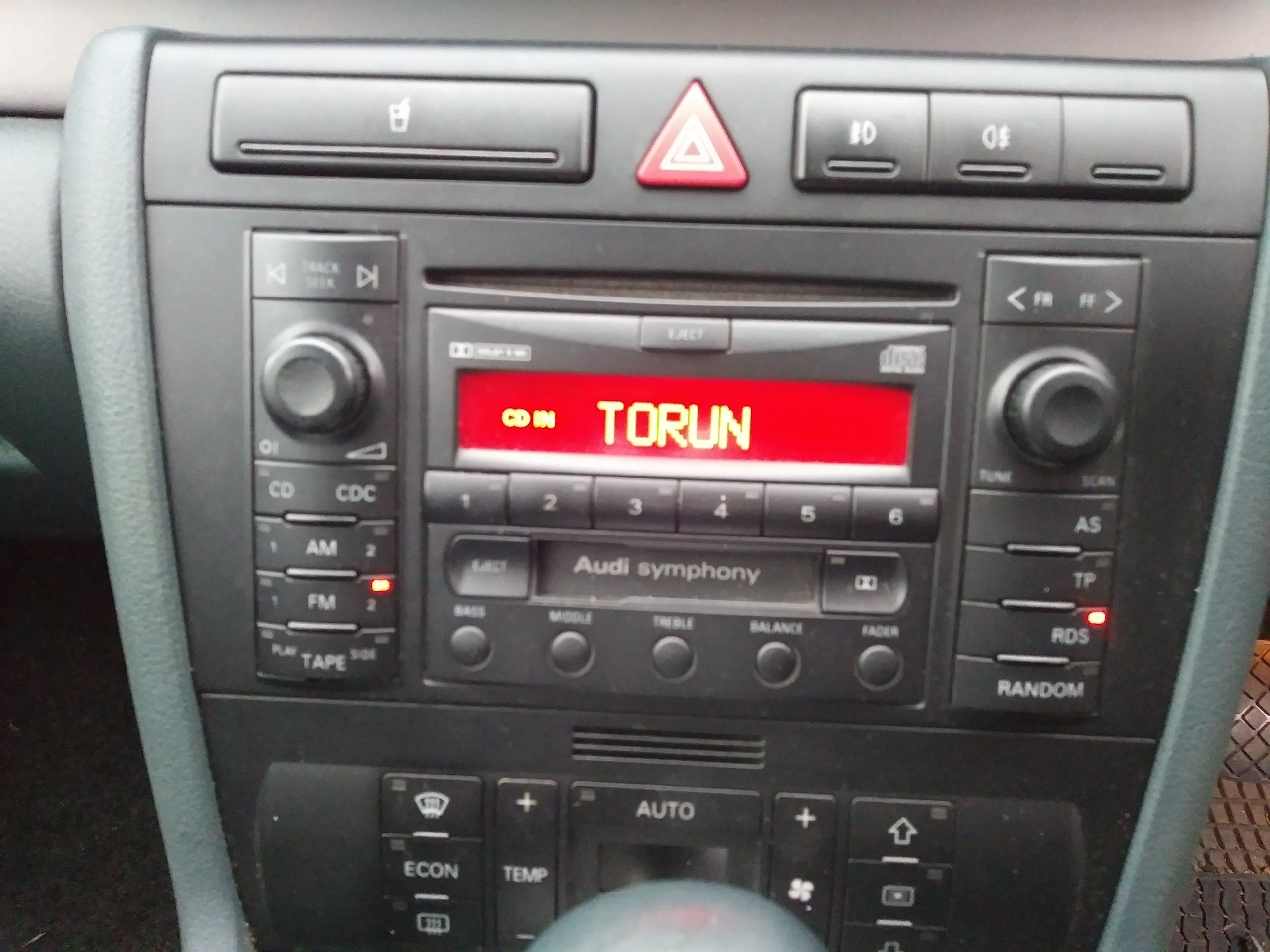 RADIO AUDI A4 B5 SYMPHONY 2 DIN A3 A6 ROZKODOWANE 7054153265