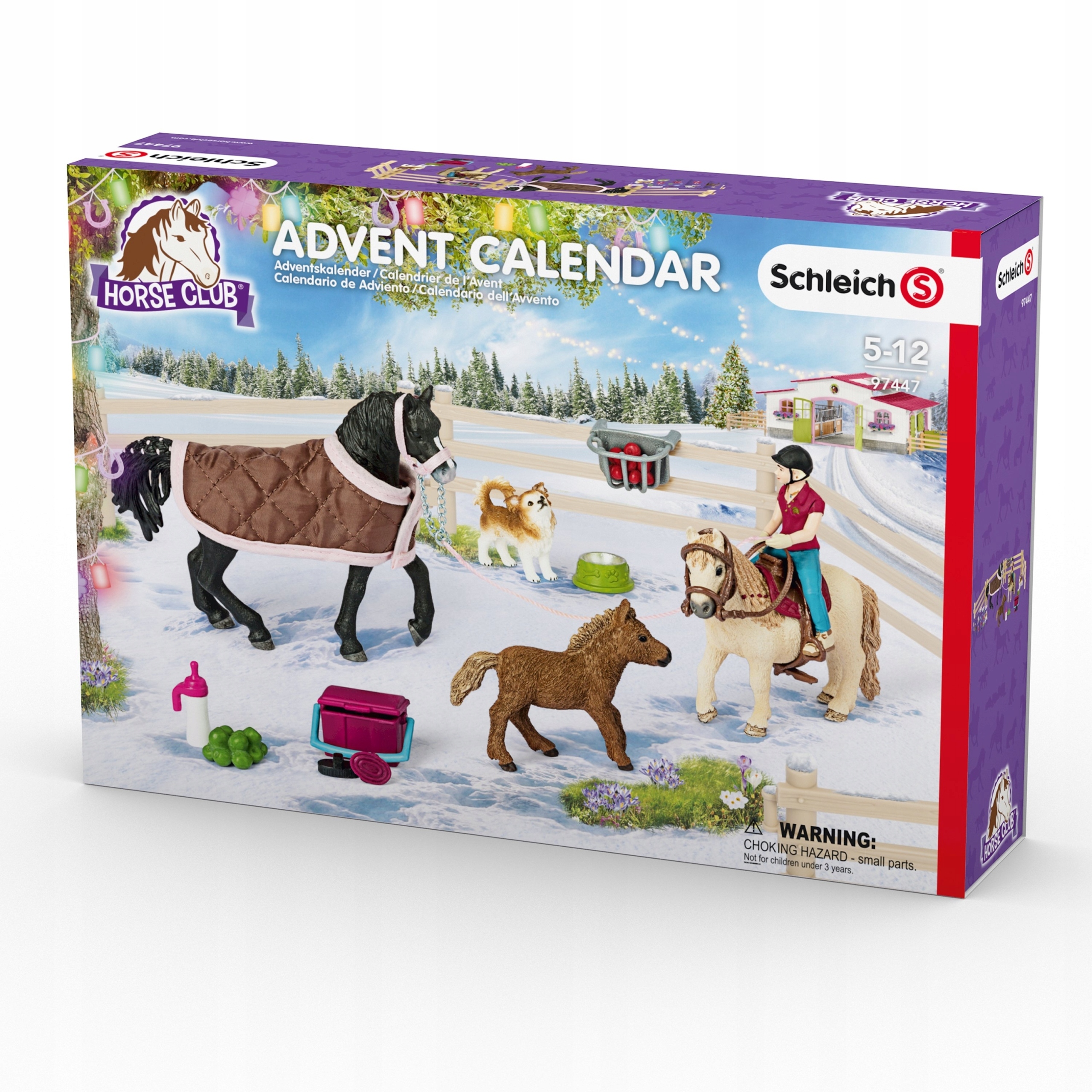 SCHLEICH 97447 kalendarz adwentowy konie stajnia 7650830852 oficjalne archiwum allegro