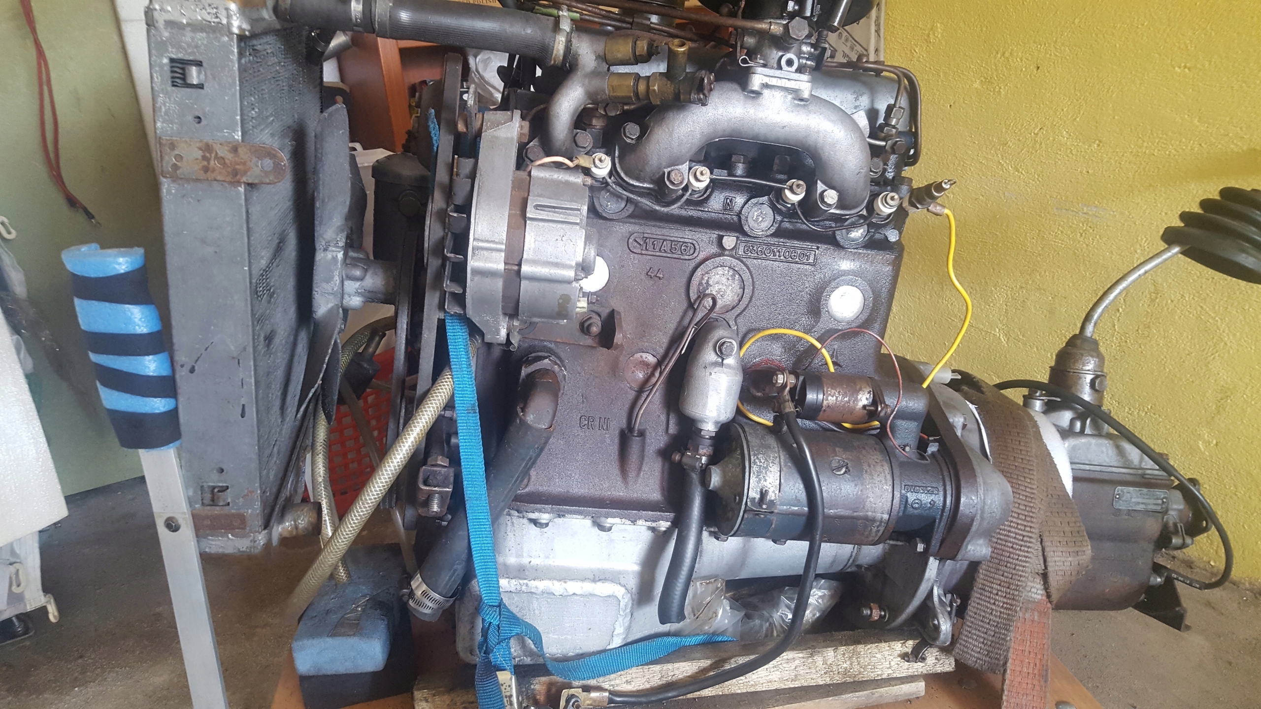 Silnik Mercedes engine Om 636 Ponton w121 Diesel