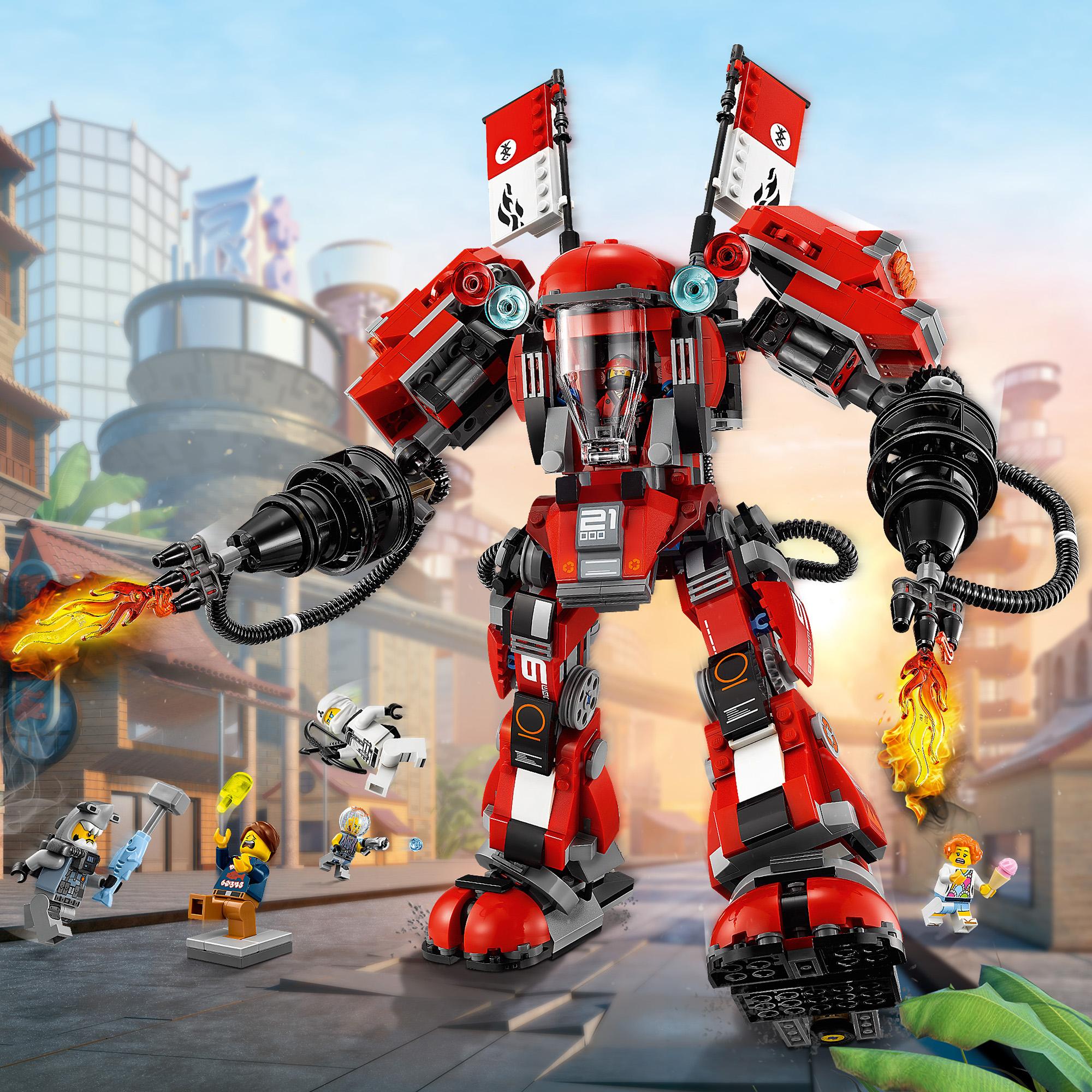  LEGO  NINJAGO  MOVIE 70615 OGNISTY ROBOT  KLOCKI 7365622334 