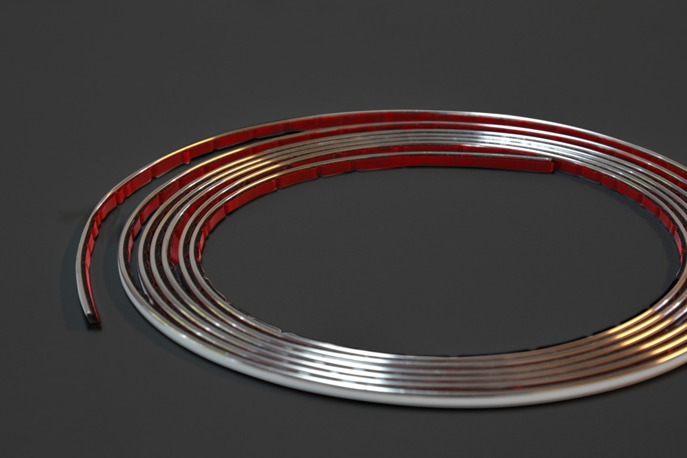 Ozdobna listwa samoprzylepna chrom 3.5x2mm / 3m - 7483230081