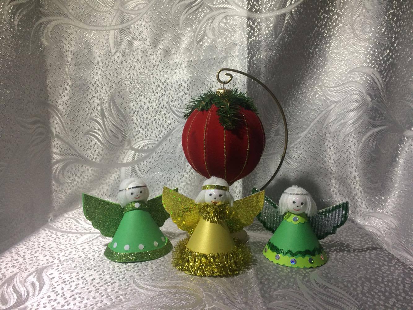 Bombki Na Choinkę Ręcznie Robione ANIOŁKI, ręcznie robione ozdoby na choinkę ! - 7070455891 - oficjalne