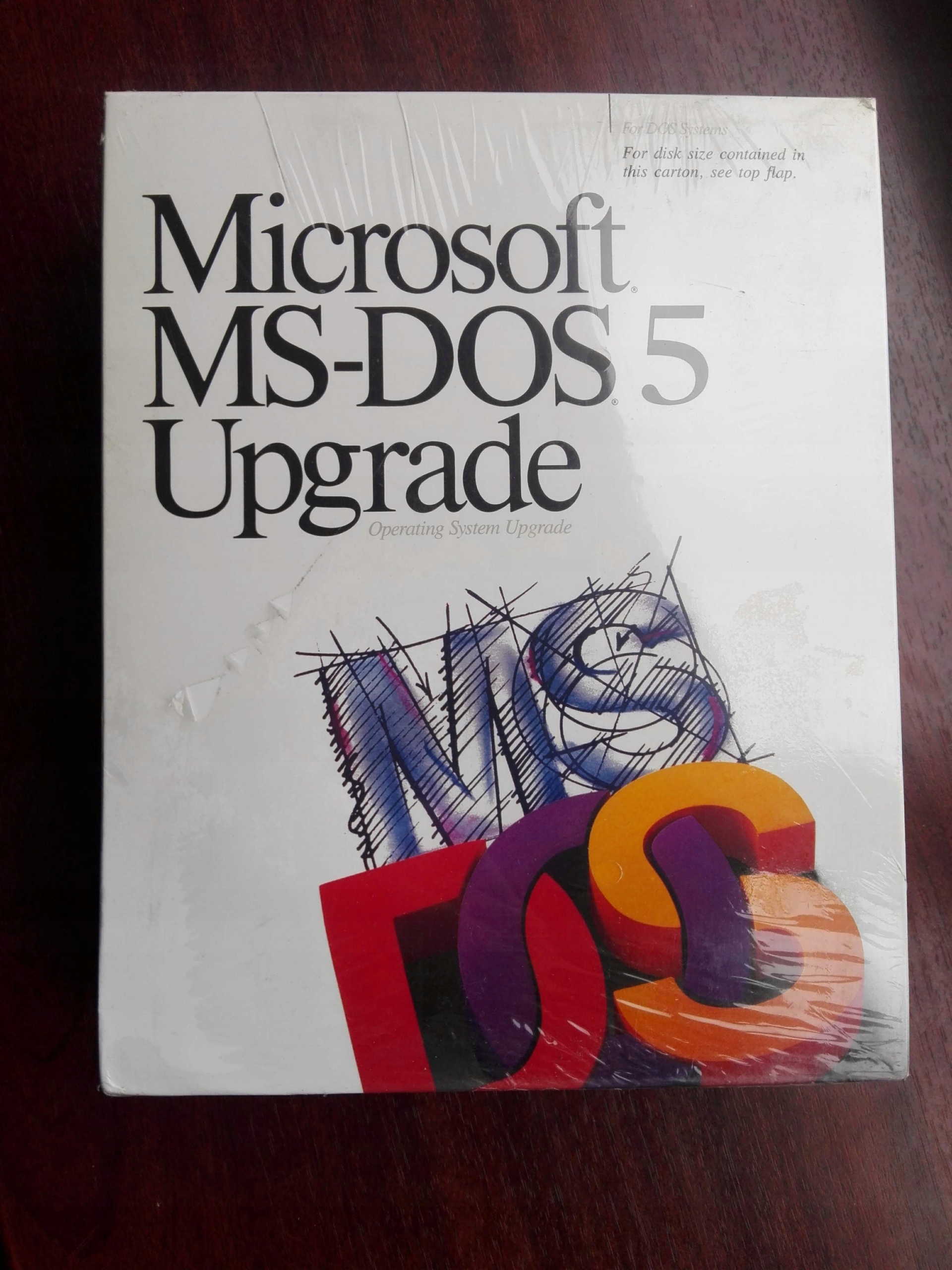 Microsoft MS DOS 5.0 Upgrade BOX 5.25