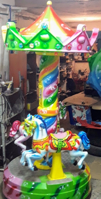 Bujak Zarobkowy Karuzela 2 Os Koniki Zabawki 7664586986