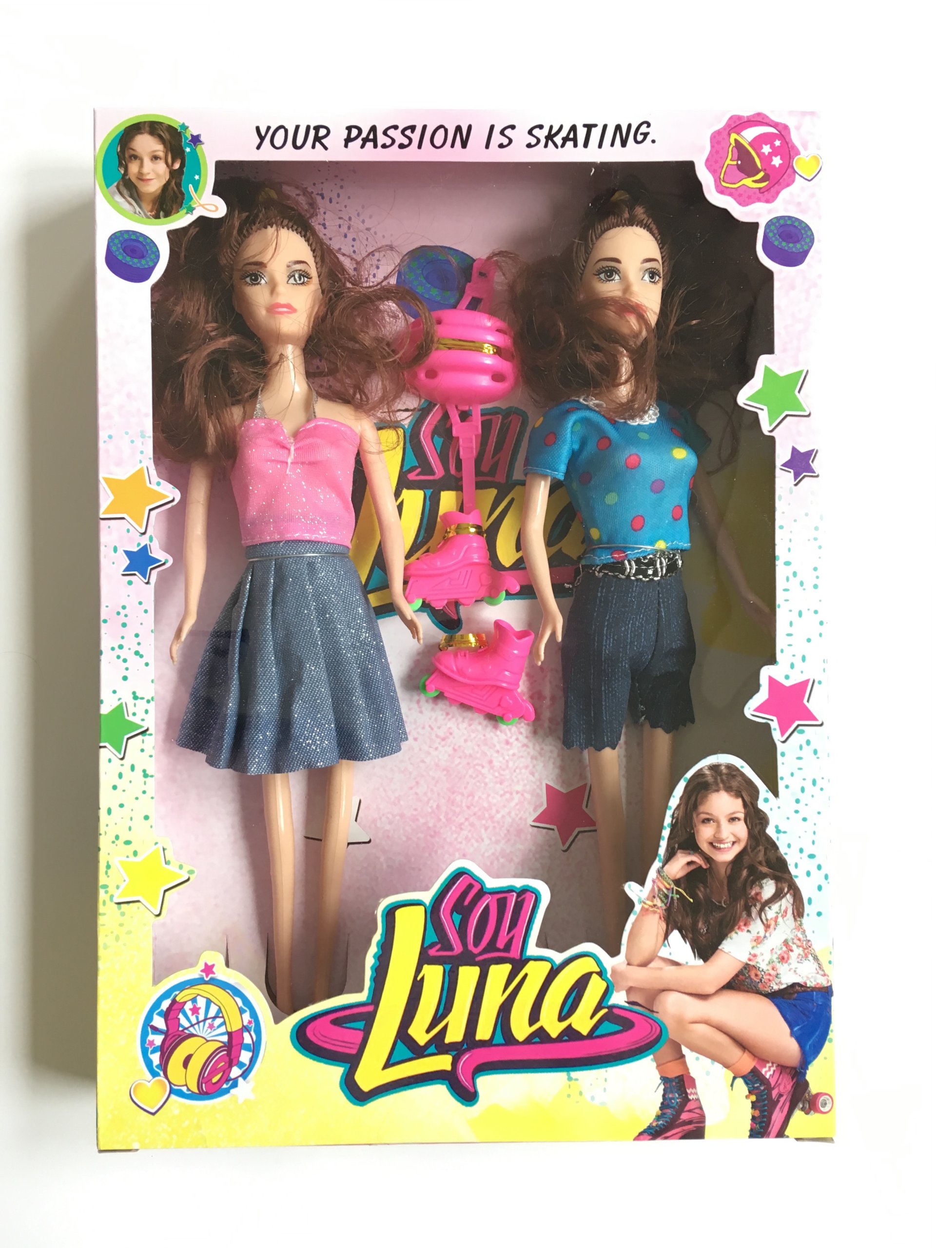 Soy Luna Lalka Wrotki Rolki Kask Postacie 30cm 7024649790