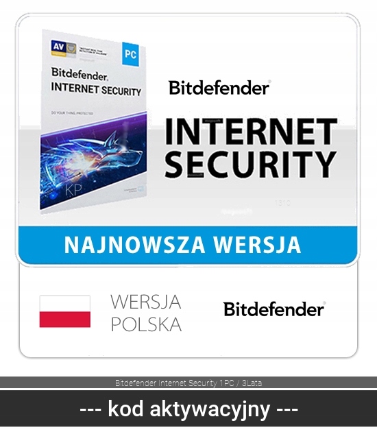 Bitdefender Internet Security 1PC 3Lata 2025