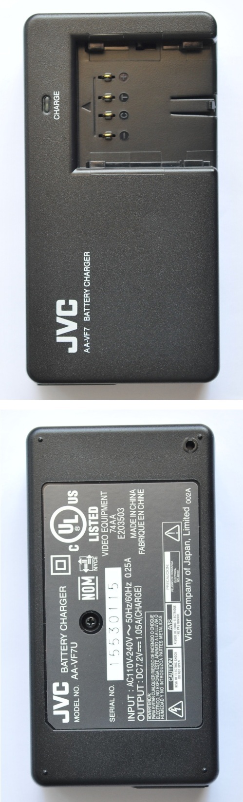  оригінал JVC AA-Vf7 зарядний пристрій vf707u VF733U FR ПДВ код виробника 12121212