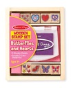 фото mini №2, Melissa doug wooden stamps butterflies hearts