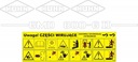 Наклейки kuhn ga 300 gm 301 280 380 7301 gmd 45017, запчасти недорого