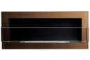 фото mini №5, Biofireplace 900x400 brown matte with glass suspended high quality