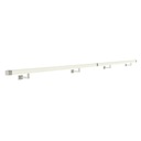 фото mini №3, Handrail wall-mounted wooden 40x40 460cm white inox