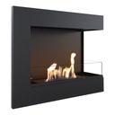фото mini №3, Biofireplace black suspended angular delta right 600 tuv glass aromatherapy