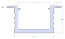 фото mini №3, Profile led backlight recessed white to plume led backlight mono rgb з lampshade 2 meters