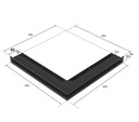фото mini №7, Lattice fireplace backlash angular 600x400x60 2 pcs set
