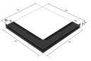 фото mini №7, Lattice fireplace backlash angular 766x547x90 2 pcs set