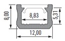фото mini №2, Profile phosphors phosphors-x2-cz 2m external aluminum black