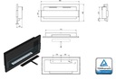 фото mini №9, Biofireplace 900x400 white with glass 90x40 centimeters eko tuv