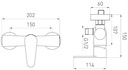 фото mini №5, Shower mixer algeo wall-mounted, chrome