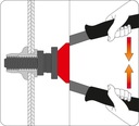 Yato nitownica ручна до nitonakretek niciarka m3 m4 m5 m6 yt-36140 200mm5, із шроту недорого