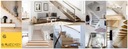 фото mini №4, Handrail wall-mounted wooden 40x40 400cm oak color