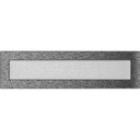 фото mini №4, Lattice ventilation colored grilles oskar 11, 6x42, 5 centimeters black-silver