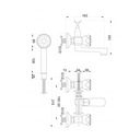 фото mini №4, 2x battery standard spray wall-mounted chrome on handle з with a spray gun 641
