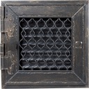 фото mini №3, Lattice ventilation decorative grilles retro 22x22 centimeters graphite