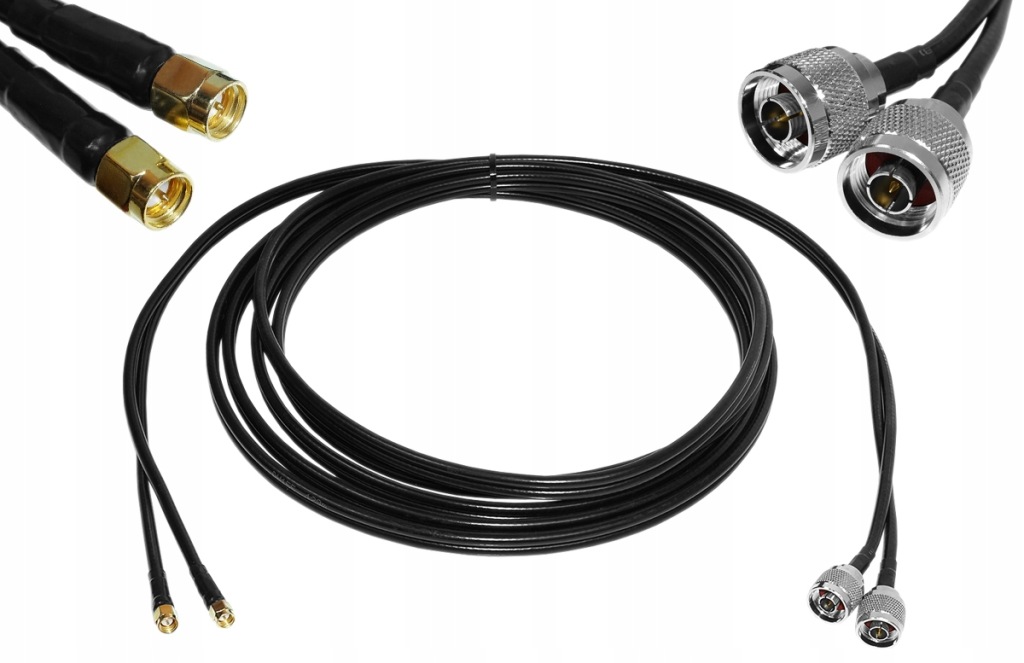 6 metrů dlouhý dvojitý konektor H-155 SMAm/Nm Huawei