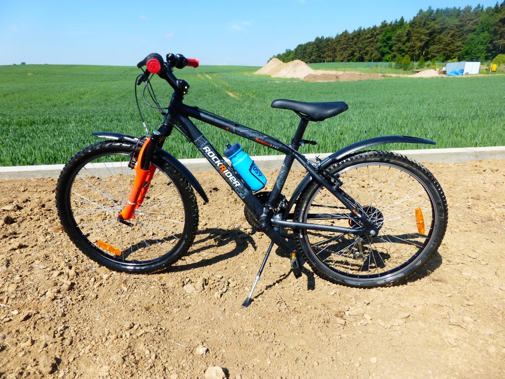 ROWER GÓRSKI MTB ROCKRIDER 500 24" KASK BIDON