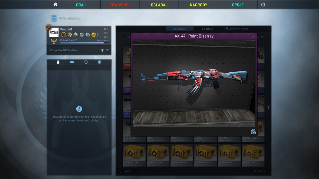 AK-47 SEDNO ZAMIESZANIA Point Disarray 4/5 Naklejk
