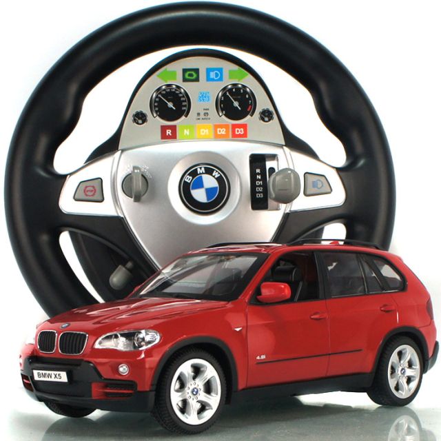 BMW X5 STEROWANY 1:18 PILOT KIEROWNICA DŹWIĘKI 